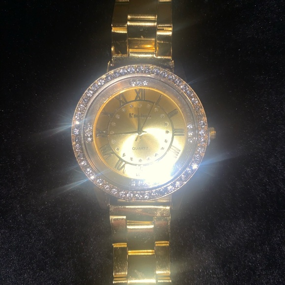 Fake Gold Watch (Costume Jewelry)